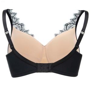 Soutien-gorge Mastectomie Chantilly Noir Megami (Sans Armatures)