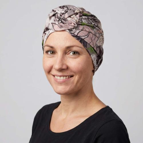 Turban chimio confort et tendance Laurette en bambou - Autrement Belle