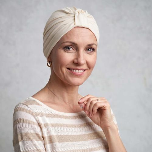 Turban chimio Violette bambou : La gamme iconique - Autrement Belle