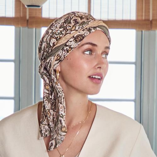 Turban chimio Confort Béatrice Christine Headwear : Viscose de Bambou Caretech®