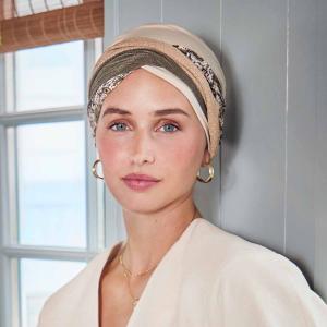 Turban chimio Modulable Shakti Christine Headwear : Bambou Caretech® et Multi-Textures
