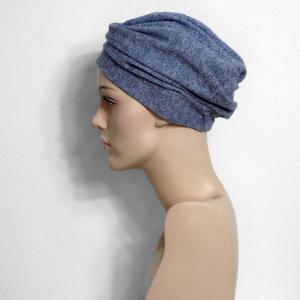 Bonnet Turban chimio Lila hiver : Laine Fine & Doublure Bambou - Autrement Belle