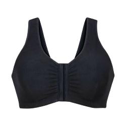 Brassière postopératoire noire en coton Hazel Anita