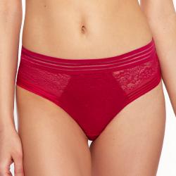 Panty en dentelle Bloom rouge Megami