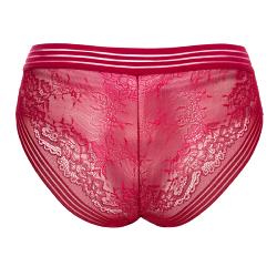 Panty en dentelle Bloom rouge Megami