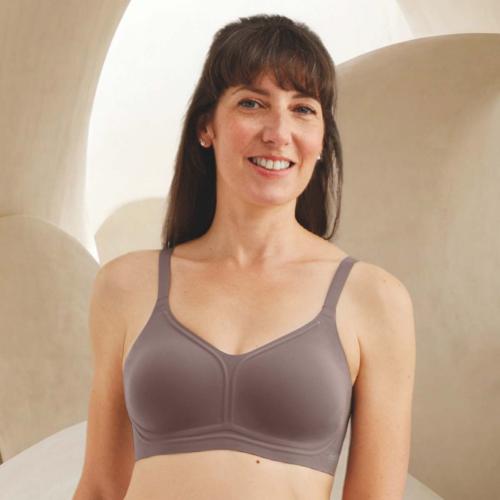 Soutien-gorge sans armatures Wave Pure deep taupe – Amoena Signature®