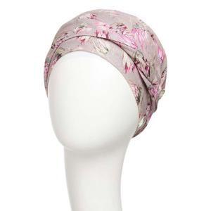 Turban chimio Modulable Shakti Christine Headwear : Lin Naturel et Fraîcheur Estivale