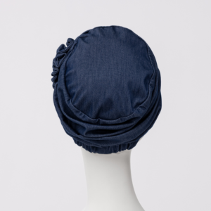 Turban Chimio Jean Lotus Christine Headwear : Tencel Denim & Doublure Bambou