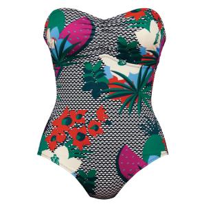 Maillot une pièce bandeau Santa Tropical alicante Anita