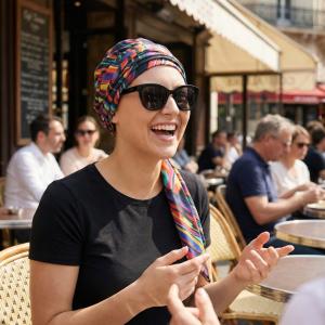 Foulard chimio préformé Georgia - 100% Coton - Volume & Élégance