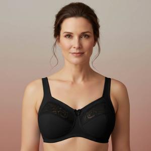 Soutien-gorge Coton Katja - Amoena (peaux sensibles) - Noir