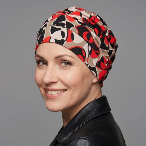 Turban chimio Mirabelle Multicolore : Volume plissé en bambou - Autrement Belle