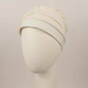 Turban Effet Borsalino Saomi MTM - Taille Standard (57 cm) : Jersey de Bambou Haute Couture
