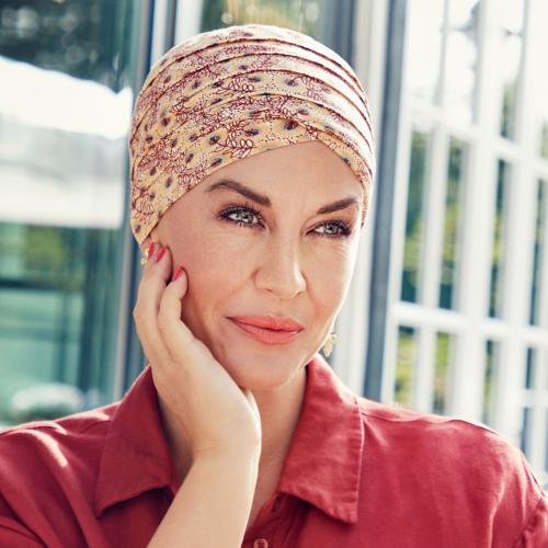Bonnet chimio Yoga bambou multicolore Christine Headwear