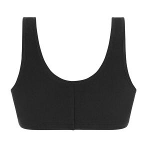 Brassière postopératoire en coton Frances noir Amoena