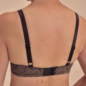 Soutien-gorge sans armatures Brooke - Amoena (Noir / Moka)