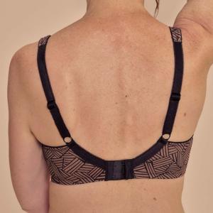 Soutien-gorge Grand Maintien Brooke - Amoena (Noir / Moka)