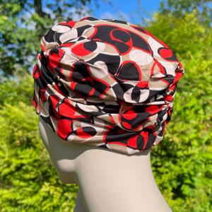 Turban chimio Mirabelle Multicolore : Volume plissé en bambou - Autrement Belle