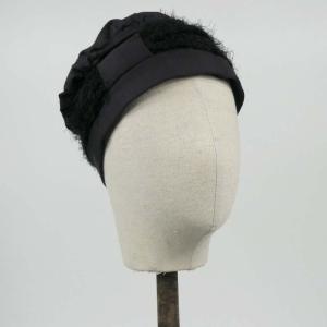 Turban Effet Borsalino Saomi Fantaisie MTM : Maille Effet Plumes et Bambou