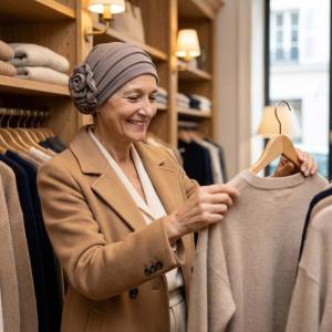 Bonnet Turban Chimio Elena - Laine & Bambou - Volume & Fleur