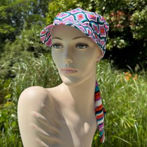 Casquette chimio ultra légère Cara imprimé Gisela Mayer