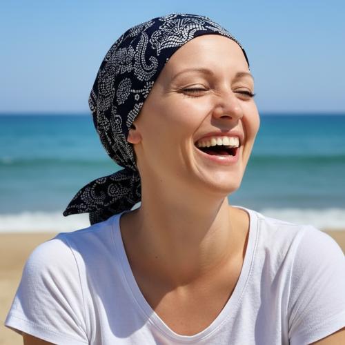 Foulard bandana prénoué été Lolita multicolore Autrement Belle