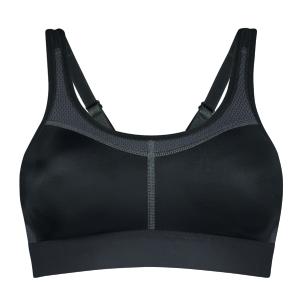 Soutien gorge de sport pour prothèses Power noir et gris Amoena