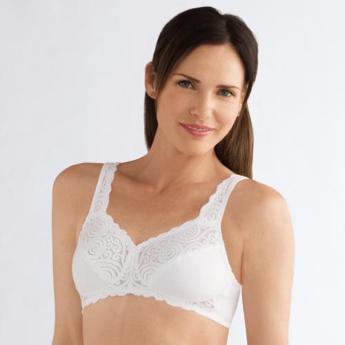 Soutien-gorge sans armatures Jasmin blanc Amoena