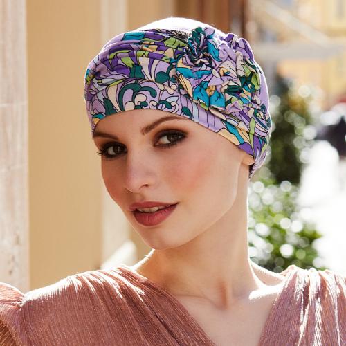 Turban chimio Cap Anna imprimé Gisela Mayer