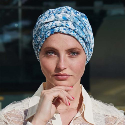 Turban Torsadé Palma Multicolore Gisela Mayer : Imprimés Lumineux et Volume Chic