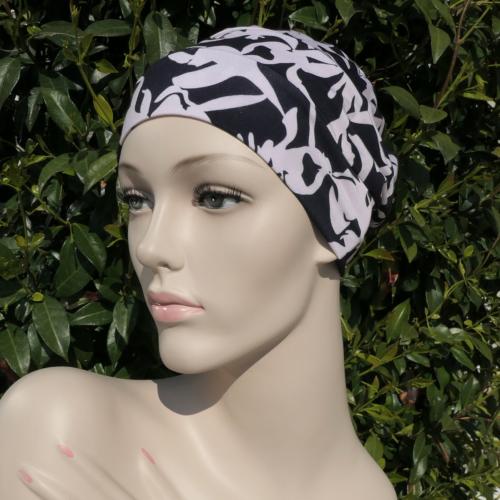 Bonnet chimio Léa multicolore en bambou Autrement Belle