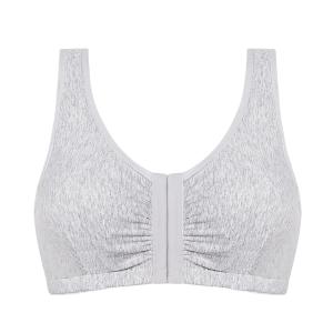 Brassière postopératoire gris chiné en coton Fleur Amoena