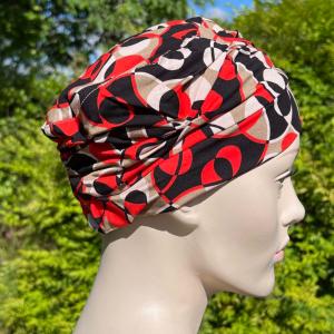 Turban chimio Mirabelle Multicolore : Volume plissé en bambou - Autrement Belle