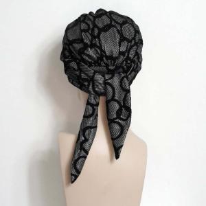 Bonnet Turban chimio Julieta hiver : Volume torsadé & pans à nouer - Autrement Belle