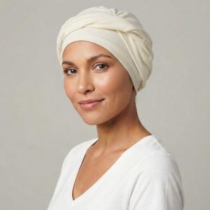 Turban chimio Lucie uni bambou Autrement Belle : L'iconique volume torsadé - Autrement belle