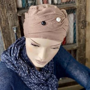 Turban chimio en bambou Aurélie uni MM Paris