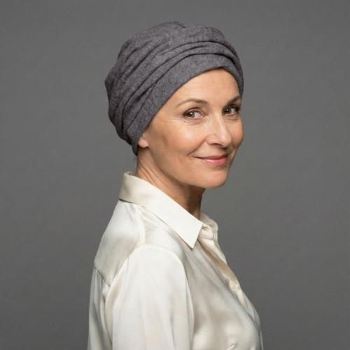 Bonnet Turban Chimio Hiver - Modèle Lila - Laine Fine & Doublure Bambou