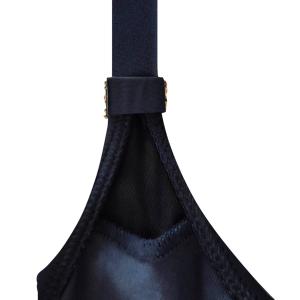 Maillot de bain une pièce drapé Lazio Bleu Marine - Amoena