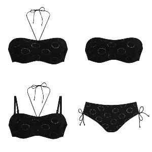 Maillot de bain 2 pièces pour prothèses Santa Anna Silver Pearls - Anita