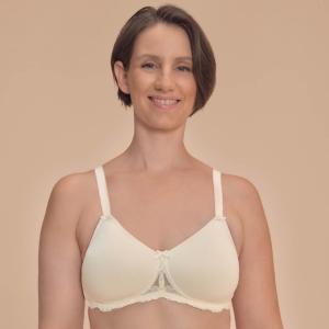 Soutien-gorge Mousse Floria - Amoena (Dentelle Coton Ivoire)