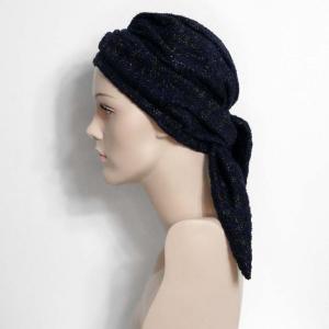 Bonnet Turban chimio Julieta hiver : Volume torsadé & pans à nouer - Autrement Belle