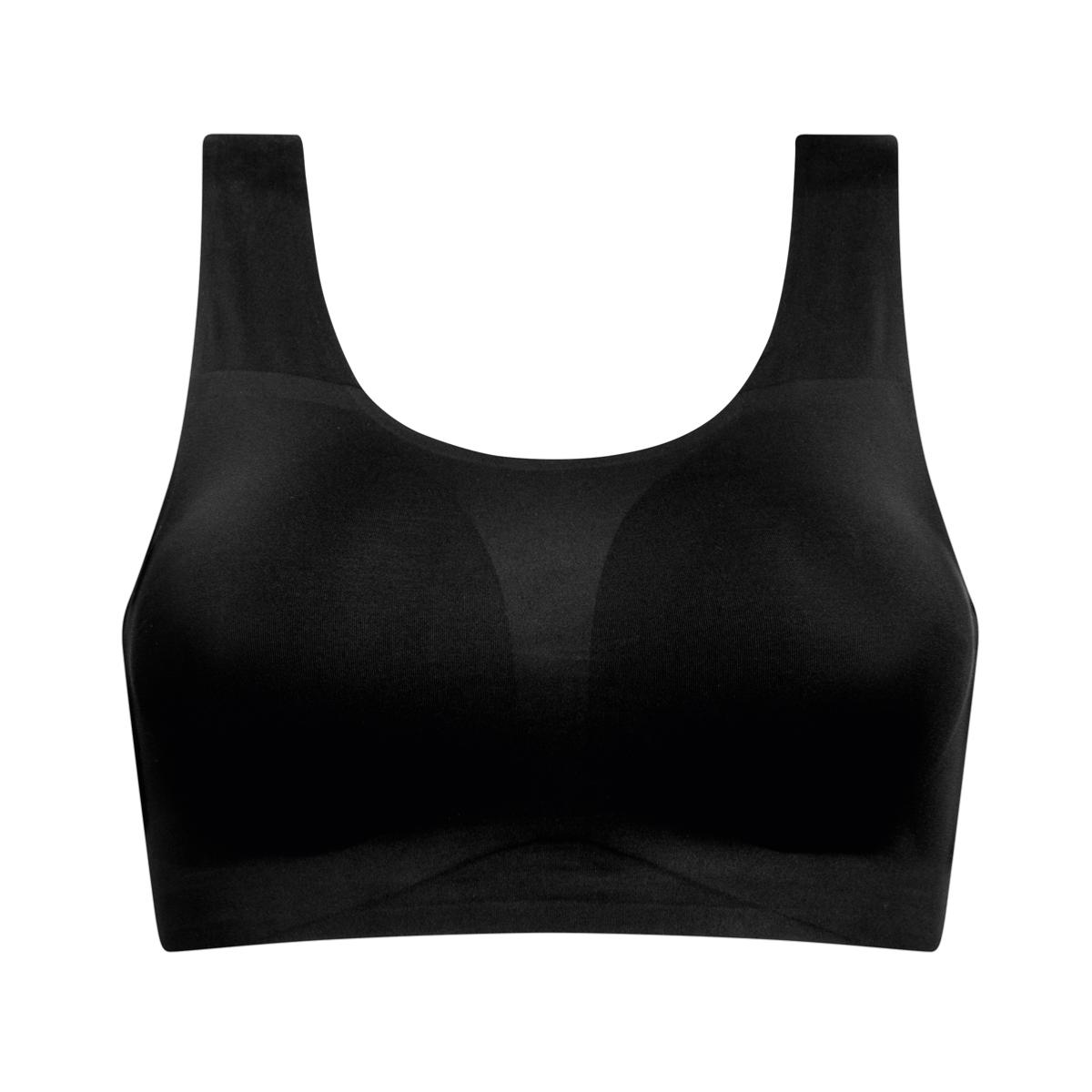 Soutien gorge de compression ouvert devant Sarah noir Amoena - Autrement  Belle