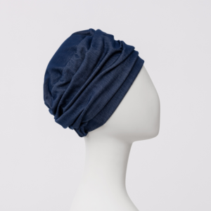 Turban Chimio Jean Lotus Christine Headwear : Tencel Denim & Doublure Bambou