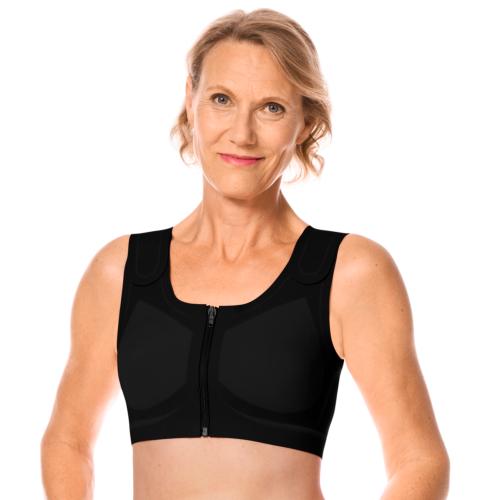 Brassière Lymph Flow noir Curalymph Compression Amoena