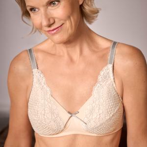 Soutien-gorge pour prothèses sans armatures paddé Alina rose Amoena