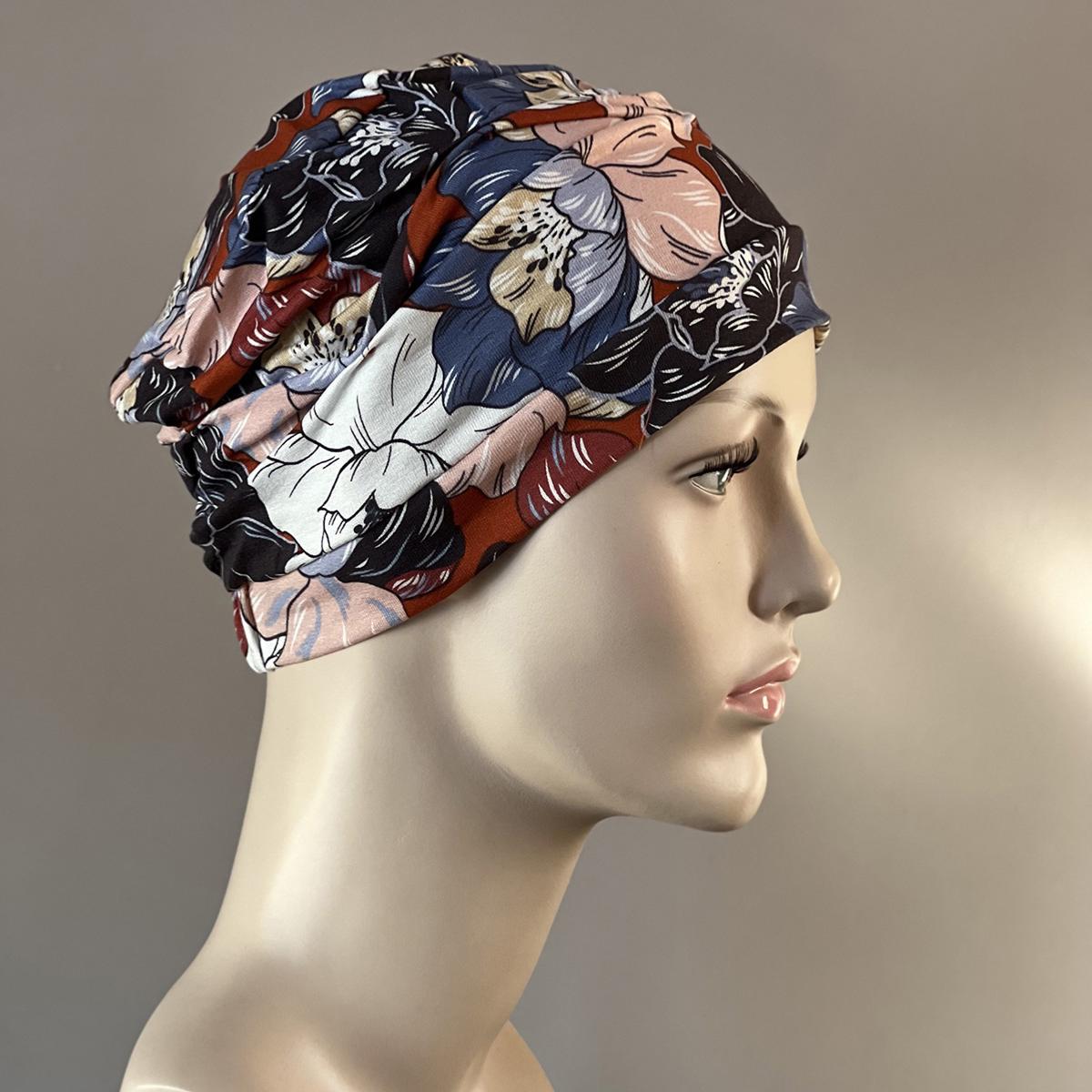 Turban Bohème élastique Turban Femme Chimio Bohème Élastique - Bonnet Nuit Doux - Protection Cheveux - Taille Universelle Turban Chimio Femme Bonnet Nuit Doux