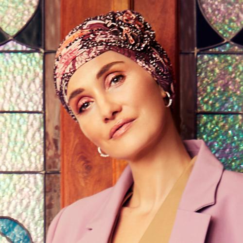 Turban chimio Lotus bambou multicolore Christine Headwear