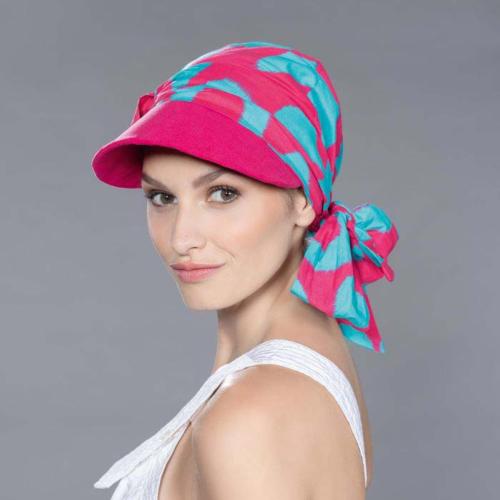 Casquette Chimio en Coton Capri Ellen Wille : Volume et Bandeau Amovible