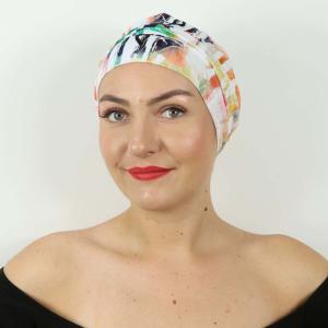 Turban chimio Suzy Bambou : Légèreté d'été et plis drapés - Autrement Belle