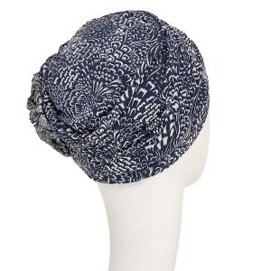 Turban Froncé Yama Christine Headwear : Bambou et Double Application Florale